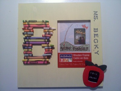Crayon Picture Frame