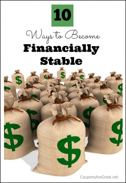10 ways to become financially stable