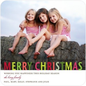 Merry Christmas Card Tiny prints