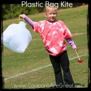 plastic bag kite