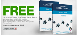 free hammermill paper