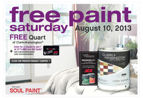 free quart ace paint