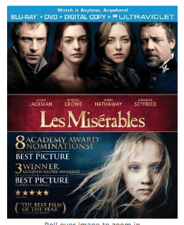 Les Miserables Blu-ray DVD Digital