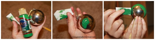 how to paint glass ornaments