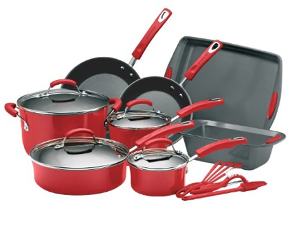 rachael ray red cookware