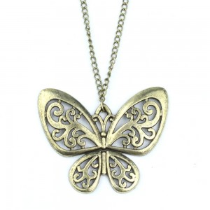 retro butterfly necklace