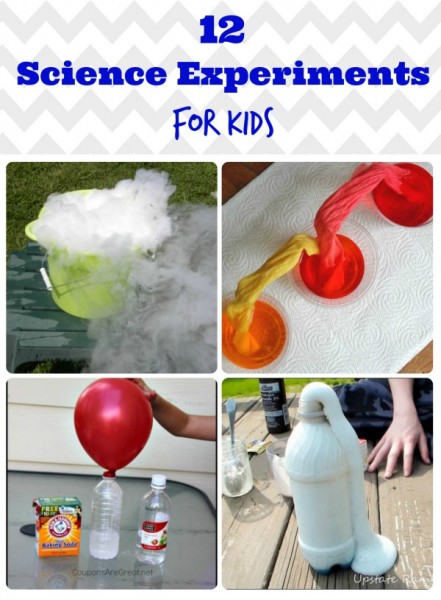 12 science experiments for kids