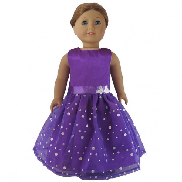 purple doll dress