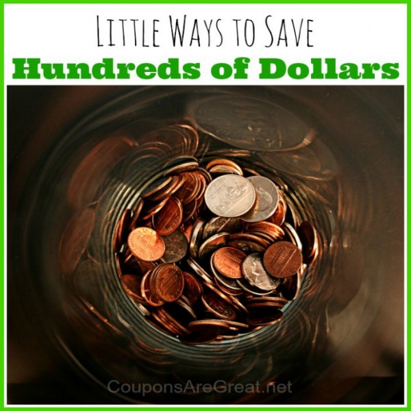 little ways to save hundreds of dollars
