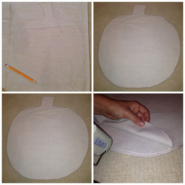 make a pumpkin canvas