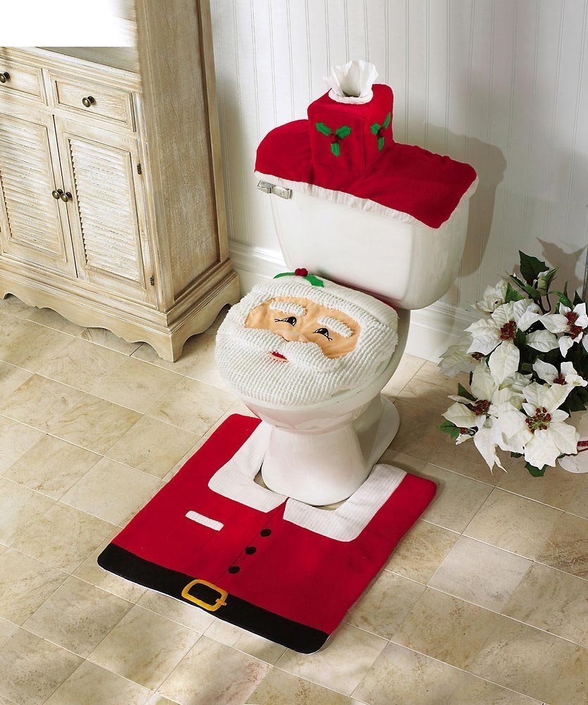 santa rug bathroom