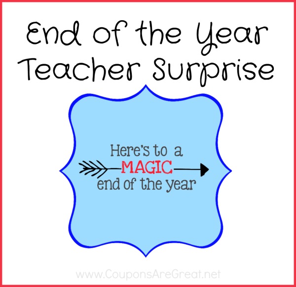 Melamine sponges make a great end of the year teacher surprise. This will make the mess of a school year melt away!